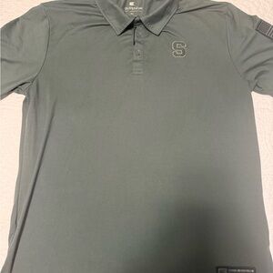 Colosseum Men's Army Green Polo Shirt Syracuse XL